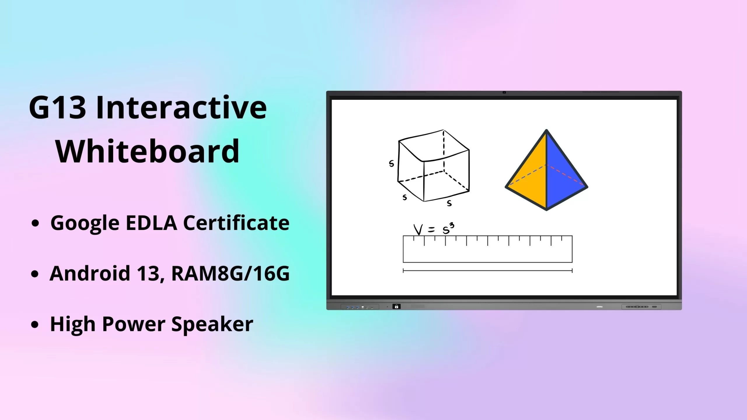 classroom interactive digital whiteboard G13