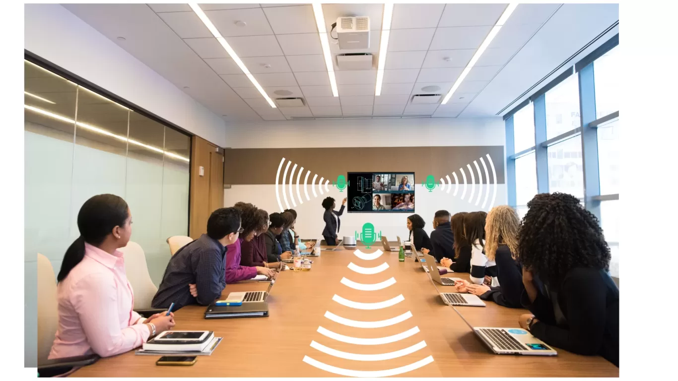 Digital Whiteboard microphone for video conference